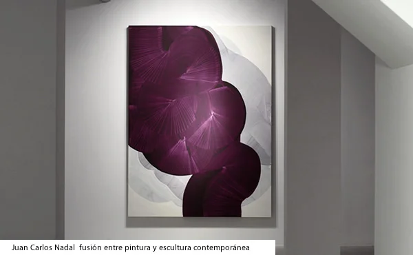 Fusión entre pintura y escultura contemporánea en Nadal.